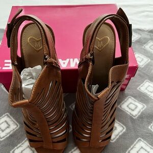 Madeline Tan Strappy Sandals